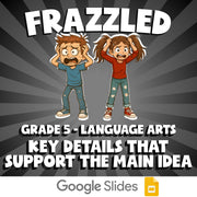 Key Details That Support the Main Idea FRAZZLED ELA Game - No Prep Grade 5