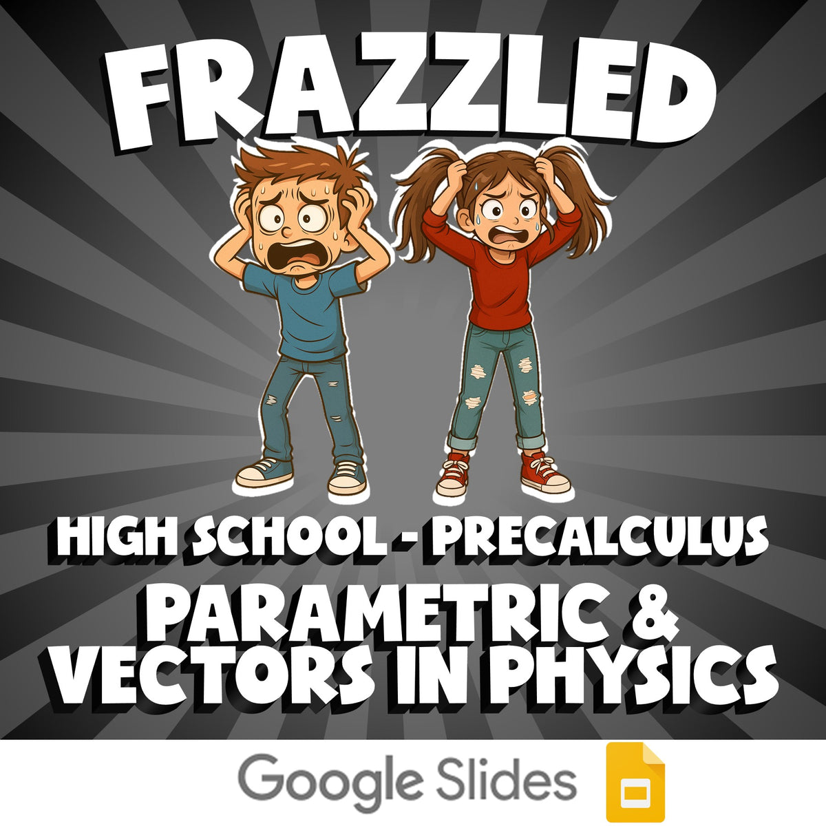 Parametric & Vectors in Physics FRAZZLED Math Game - No Prep PreCalculus Review
