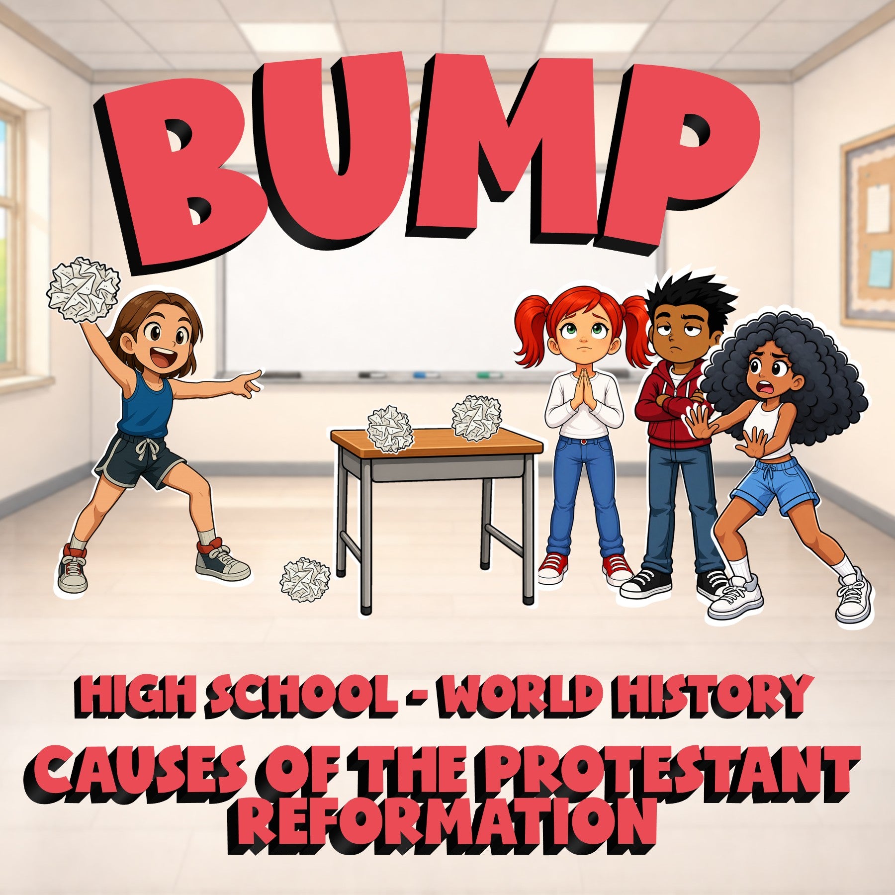 Causes of the Protestant Reformation BUMP Game - No Prep World History Review