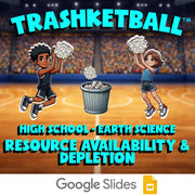 Resource Availability & Depletion TRASHKETBALL Game - No Prep Earth Science