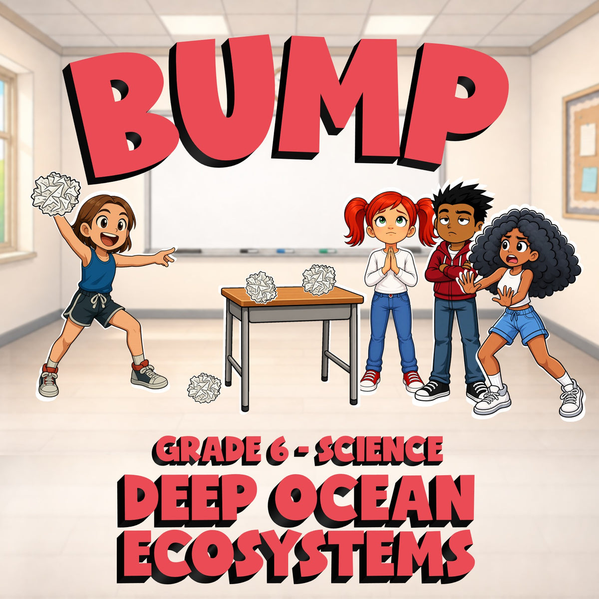 Deep Ocean Ecosystems BUMP Science Game - No Prep Grade 6 Review Activity