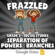 Separation of Powers   Branches FRAZZLED Socials Game - No Prep Grade 5 Review