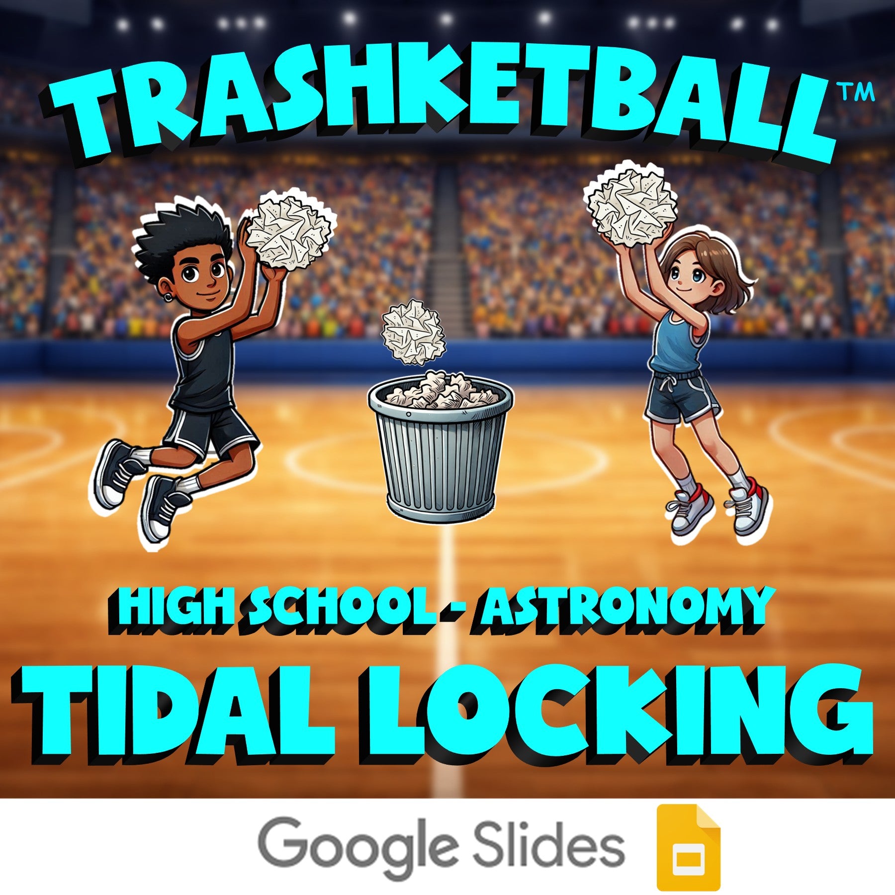Tidal Locking TRASHKETBALL Science Game - No Prep Astronomy Review Activity