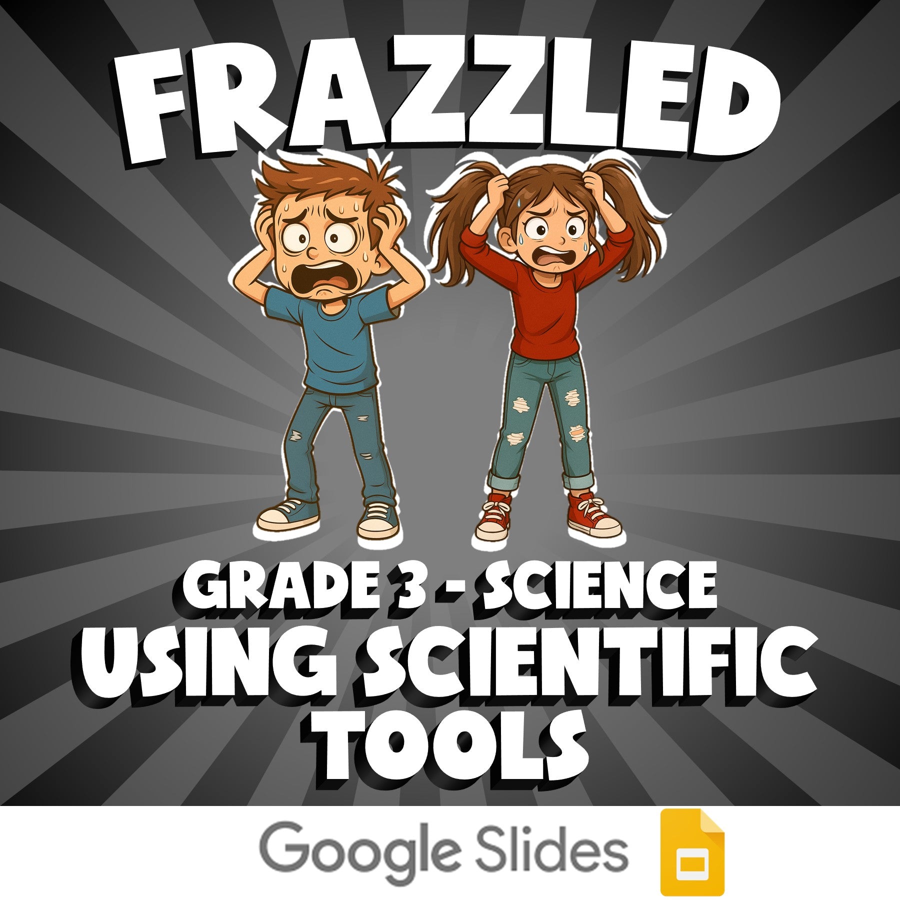 Using Scientific Tools FRAZZLED Science Game - No Prep Grade 3 Review Activity