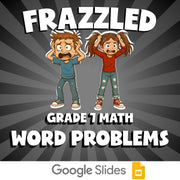 Word Problems FRAZZLED Math Game - No Prep Grade 7 Review Activity