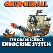 Endocrine System GRUDGEBALL Science Game - No Prep Grade 7 Review Activity