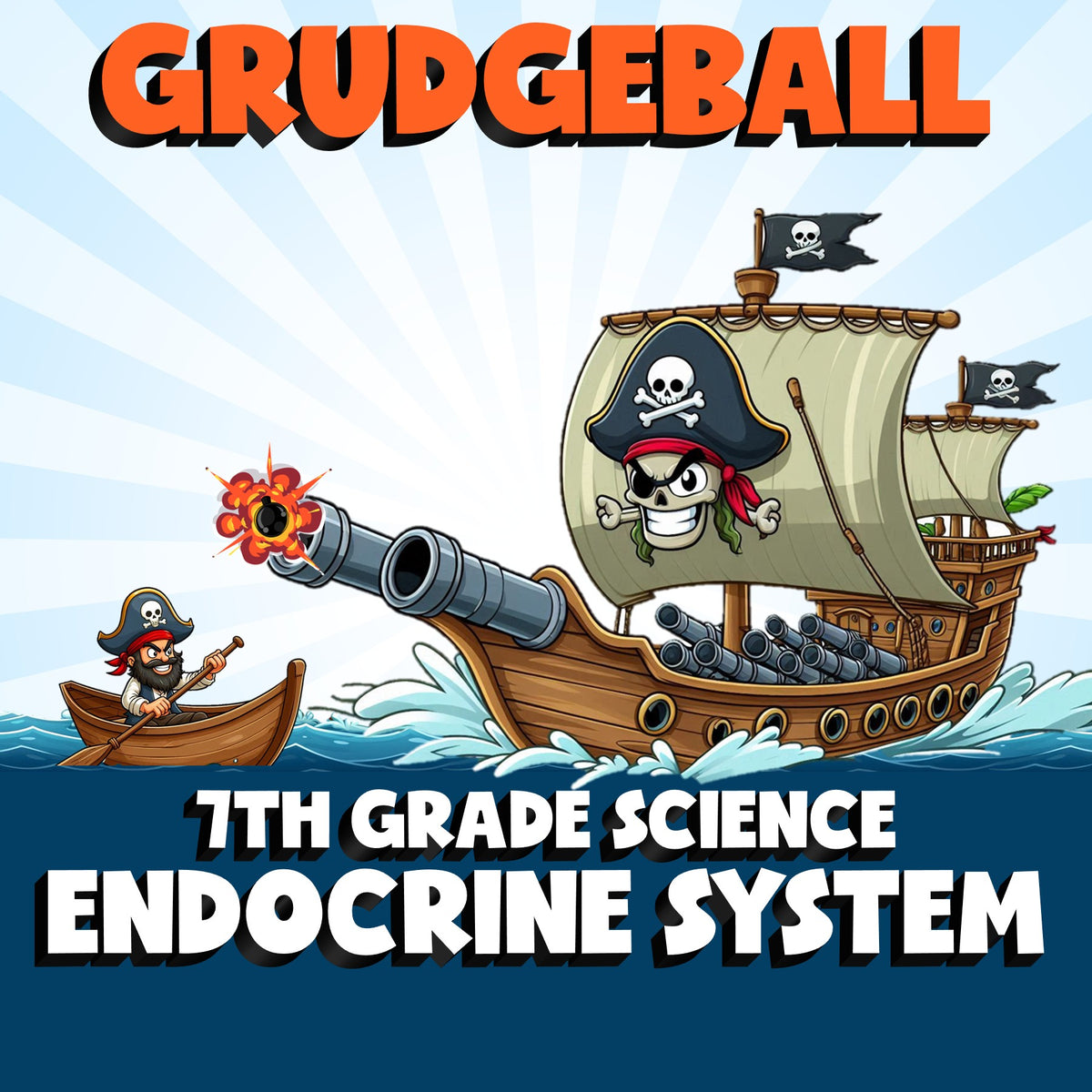 Endocrine System GRUDGEBALL Science Game - No Prep Grade 7 Review Activity