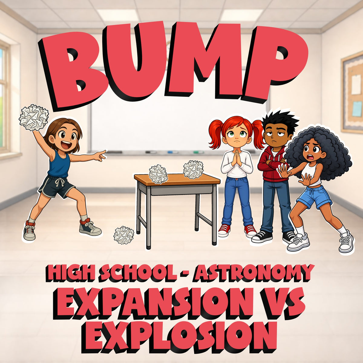 Expansion vs Explosion BUMP Science Game - No Prep Astronomy Review Activity