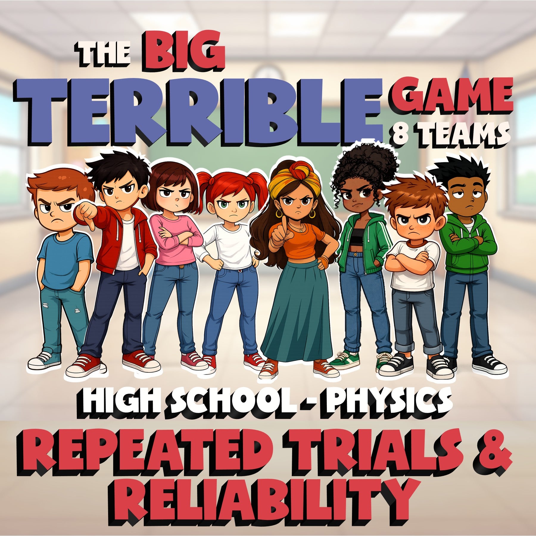 Repeated Trials & Reliability BIG TERRIBLE GAME - No Prep Physics Science Review