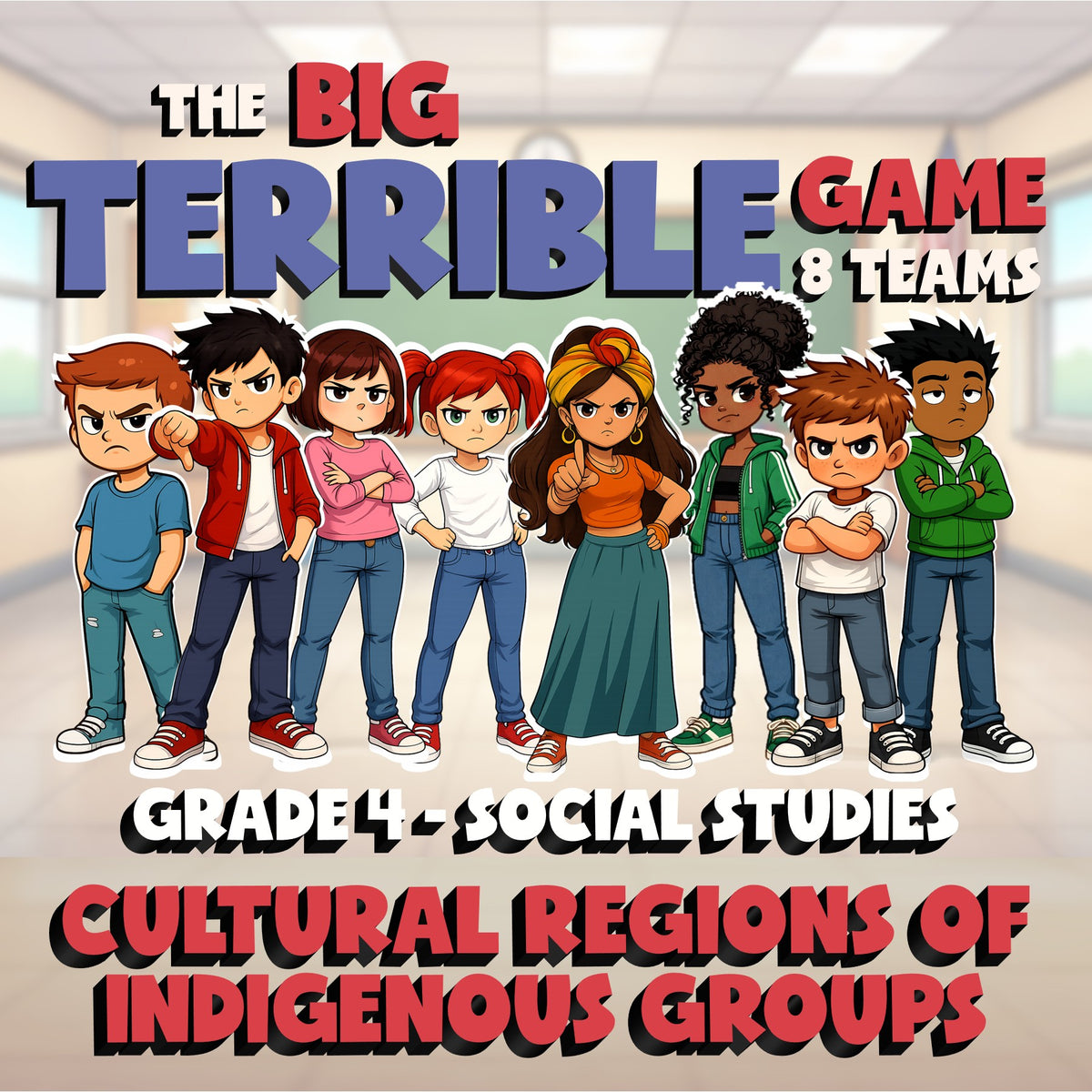 Cultural Regions of Indigenous Groups BIG TERRIBLE GAME - Grade 4 Socials Review