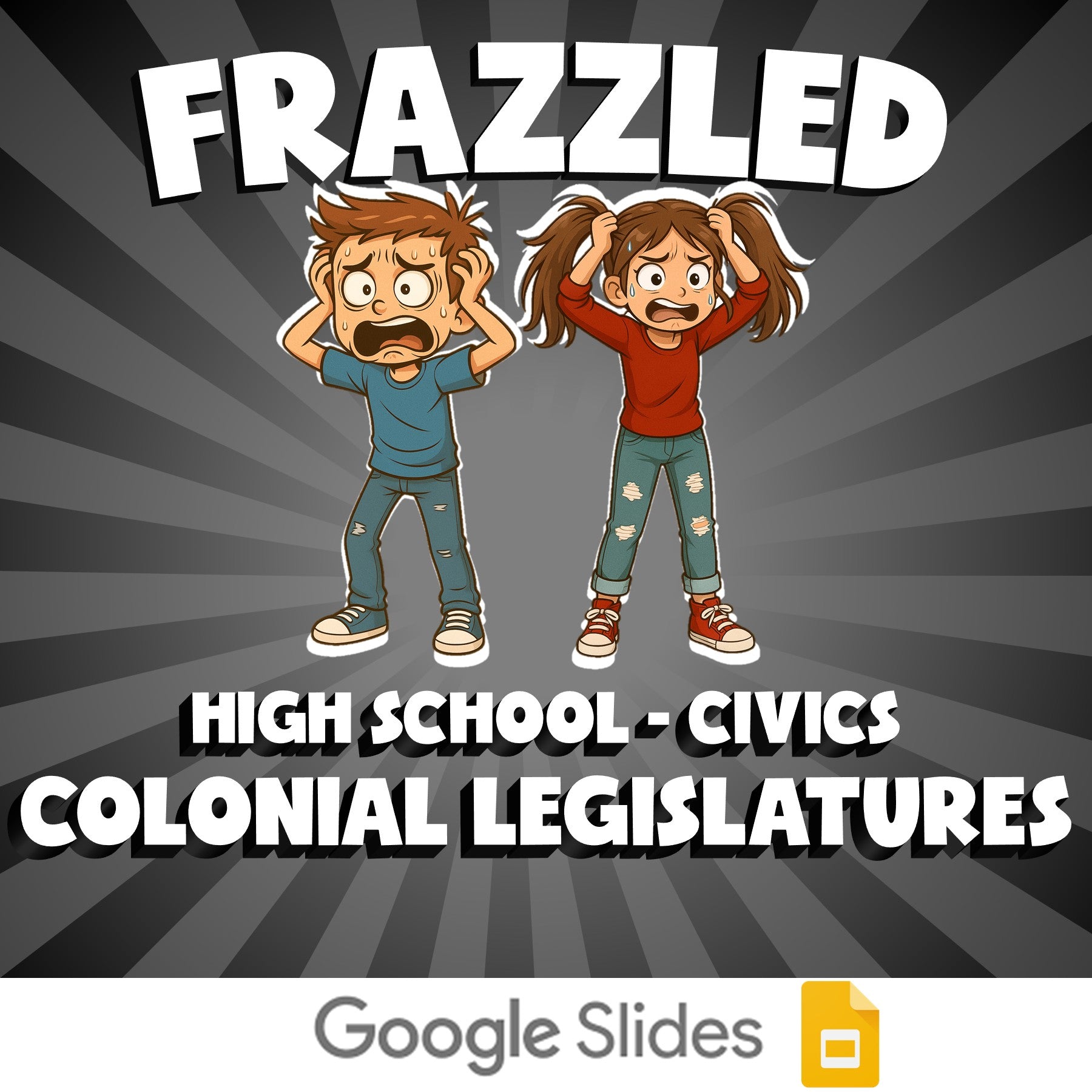 Colonial Legislatures FRAZZLED Civics Game - No Prep Review Activity