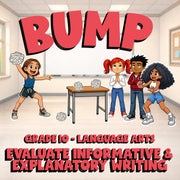 Evaluate Informative & Explanatory Writing BUMP ELA Game - No Prep Grade 10