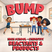 Reactants & Products BUMP Science Game - No Prep Chemistry Review Activity
