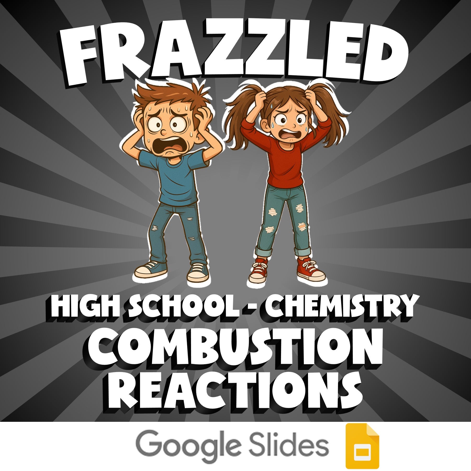 Combustion Reactions FRAZZLED Science Game - No Prep Chemistry Review Activity