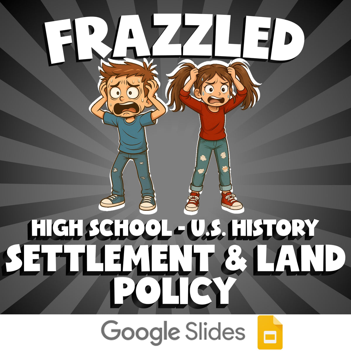 Settlement & Land Policy FRAZZLED U.S. History Game - No Prep Review Activity