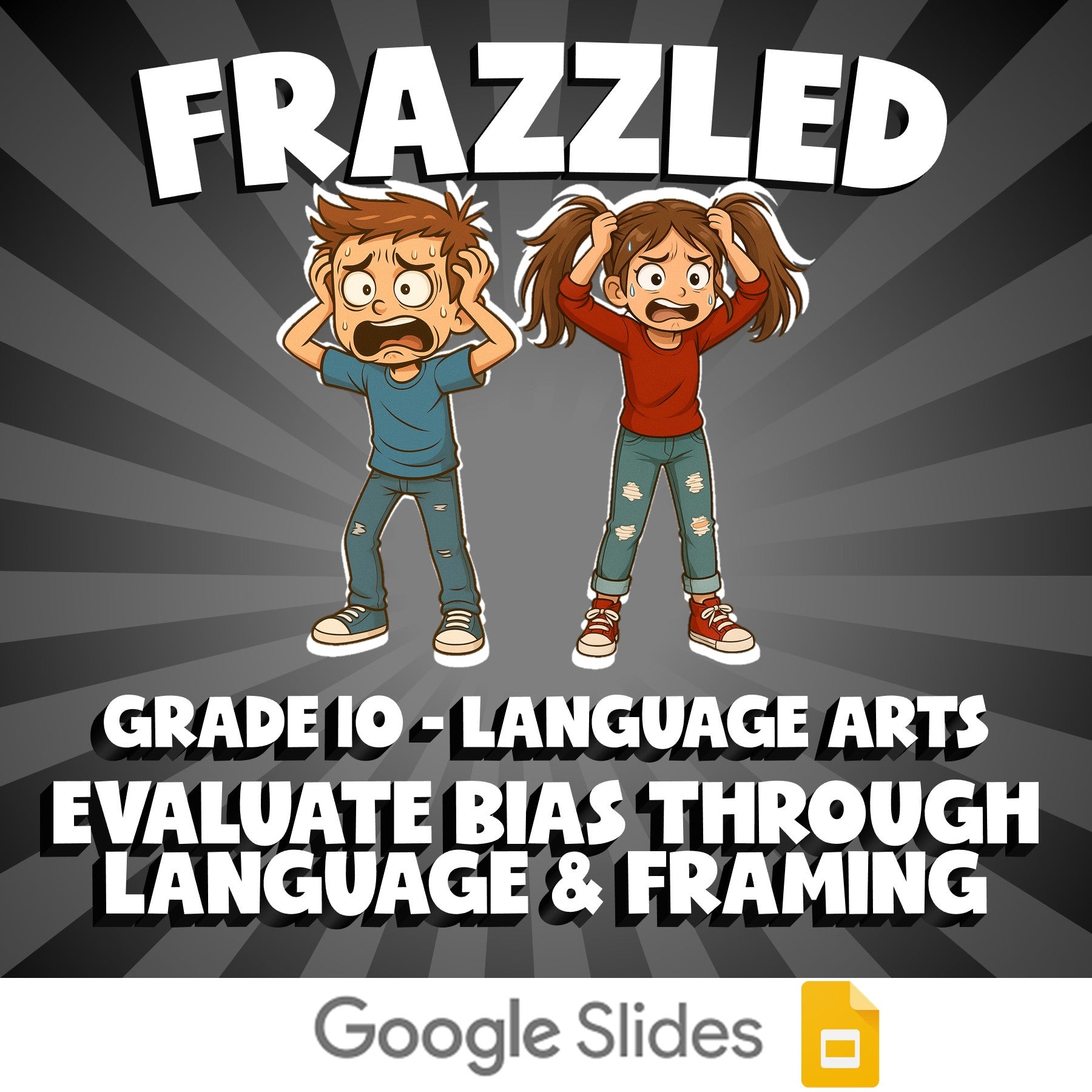 Evaluate Bias Through Language & Framing FRAZZLED ELA Game - No Prep Grade 10