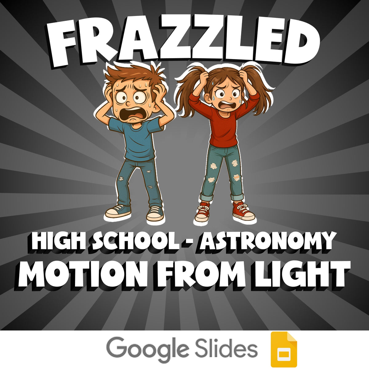 Motion from Light FRAZZLED Science Game - No Prep Astronomy Review Activity