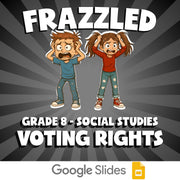 Voting Rights FRAZZLED Socials Game - No Prep Grade 8 Review Activity