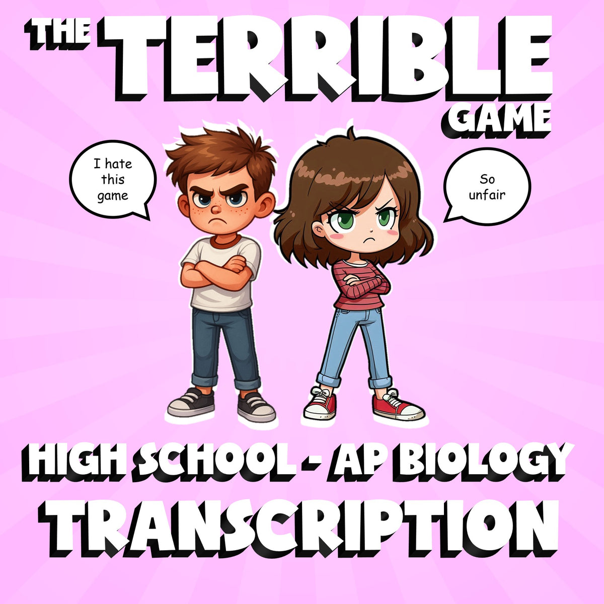 Transcription THE TERRIBLE GAME - No Prep AP Biology Science Review Activity