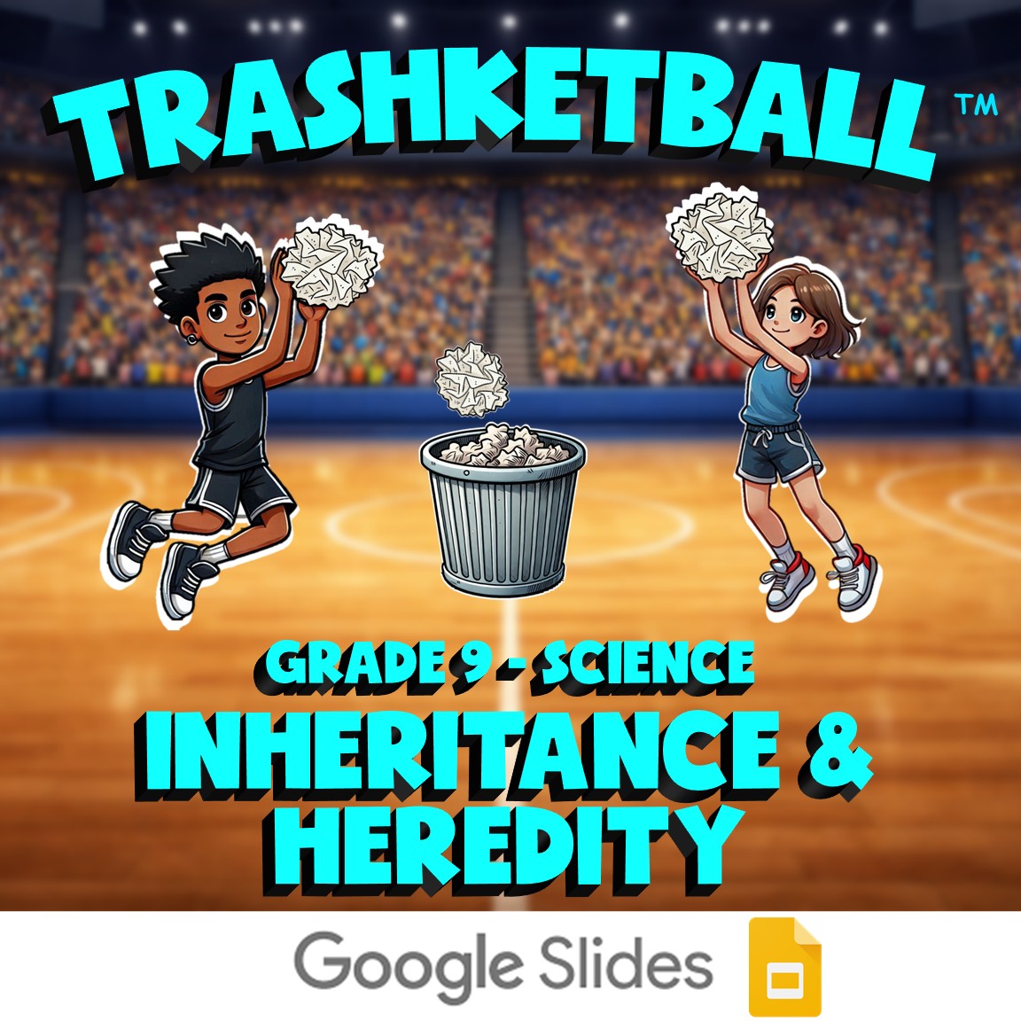 Inheritance & Heredity TRASHKETBALL Science Game - No Prep Grade 9 Review