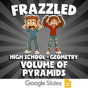 Volume of Pyramids FRAZZLED Math Game - No Prep Geometry Review Activity