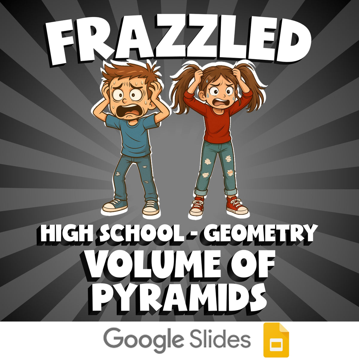 Volume of Pyramids FRAZZLED Math Game - No Prep Geometry Review Activity