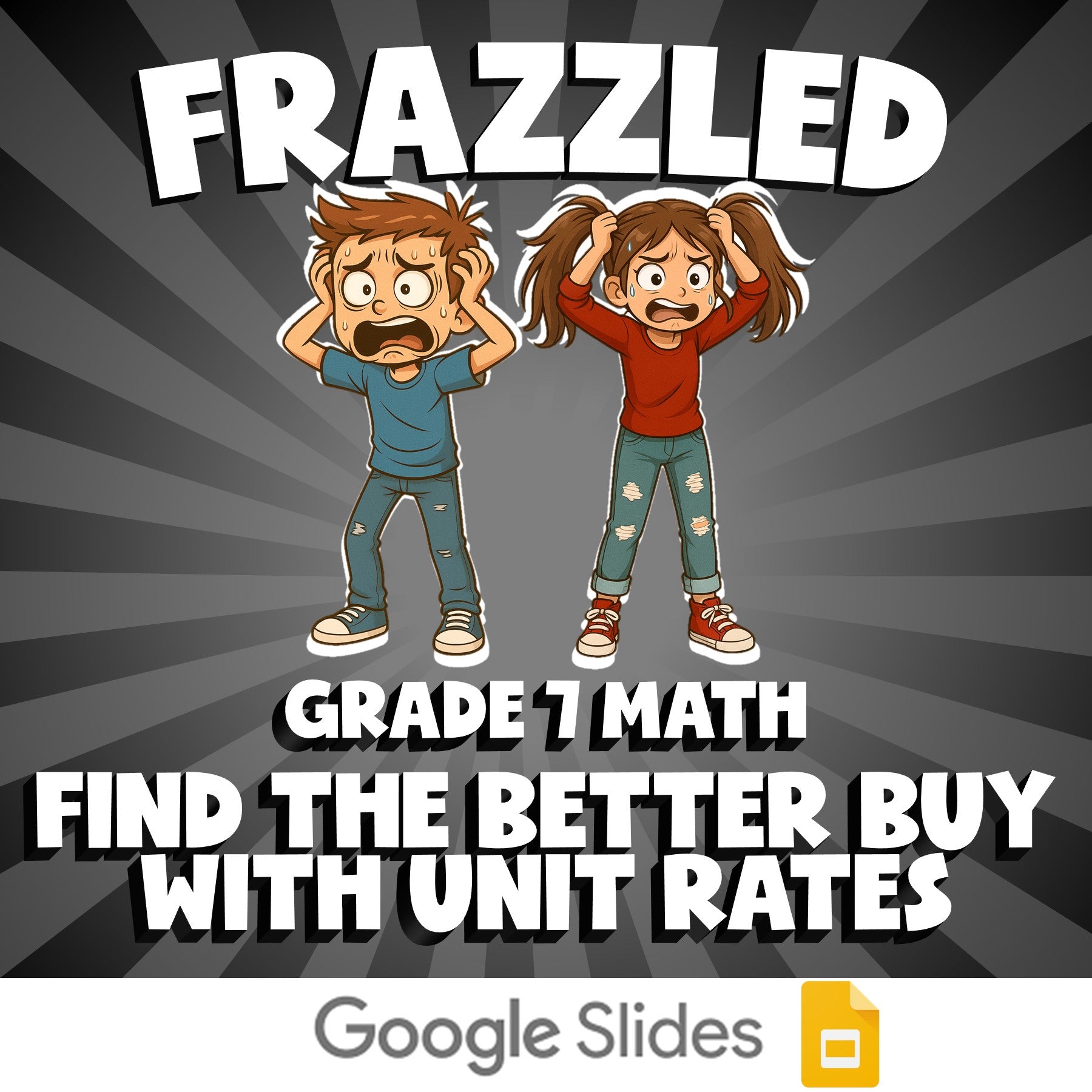 Find the Better Buy with Unit Rates FRAZZLED Math Game - No Prep Grade 7 Review