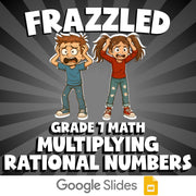 Multiplying Rational Numbers FRAZZLED Math Game - No Prep Grade 7 Review