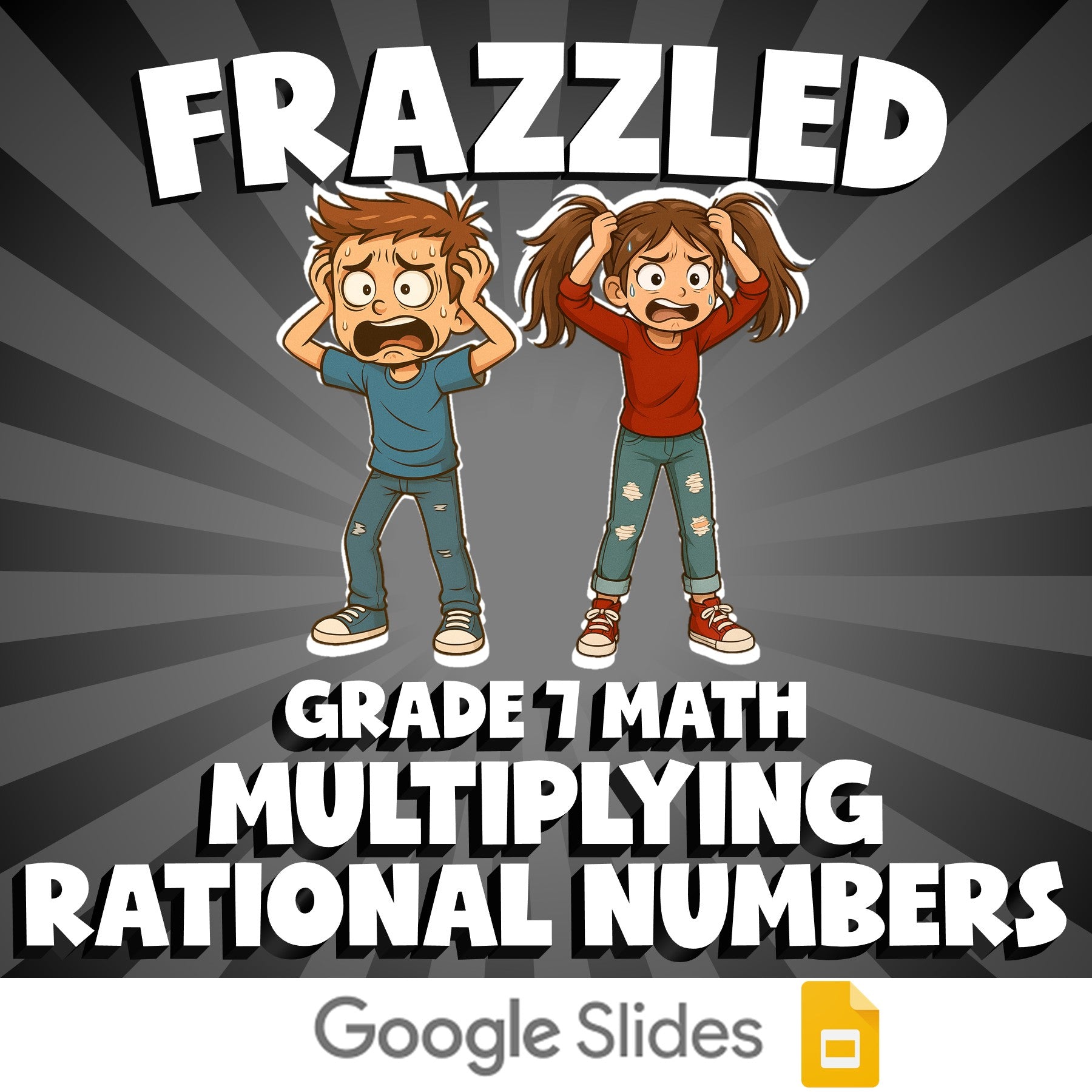 Multiplying Rational Numbers FRAZZLED Math Game - No Prep Grade 7 Review