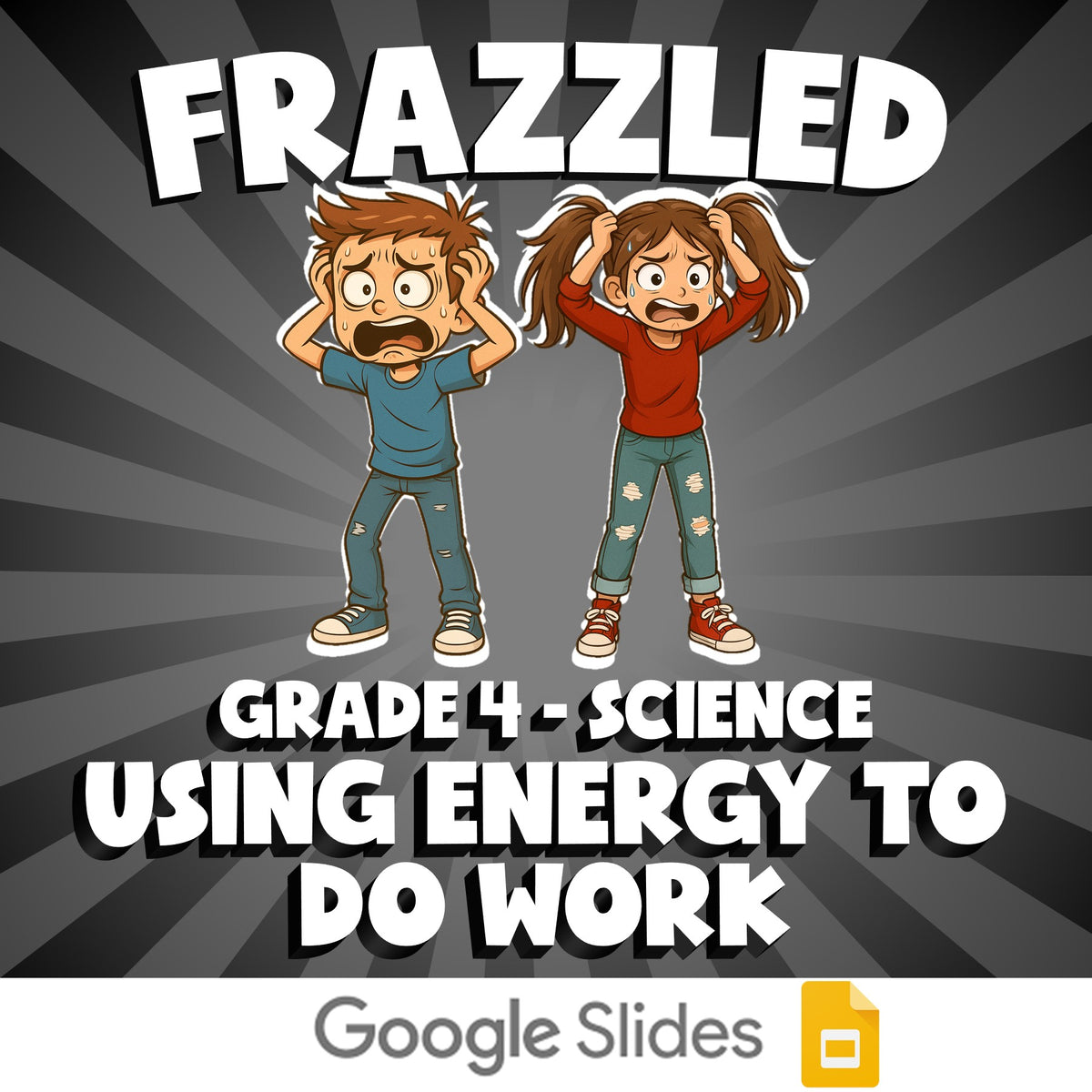 Using Energy to Do Work FRAZZLED Science Game - No Prep Grade 4 Review Activity