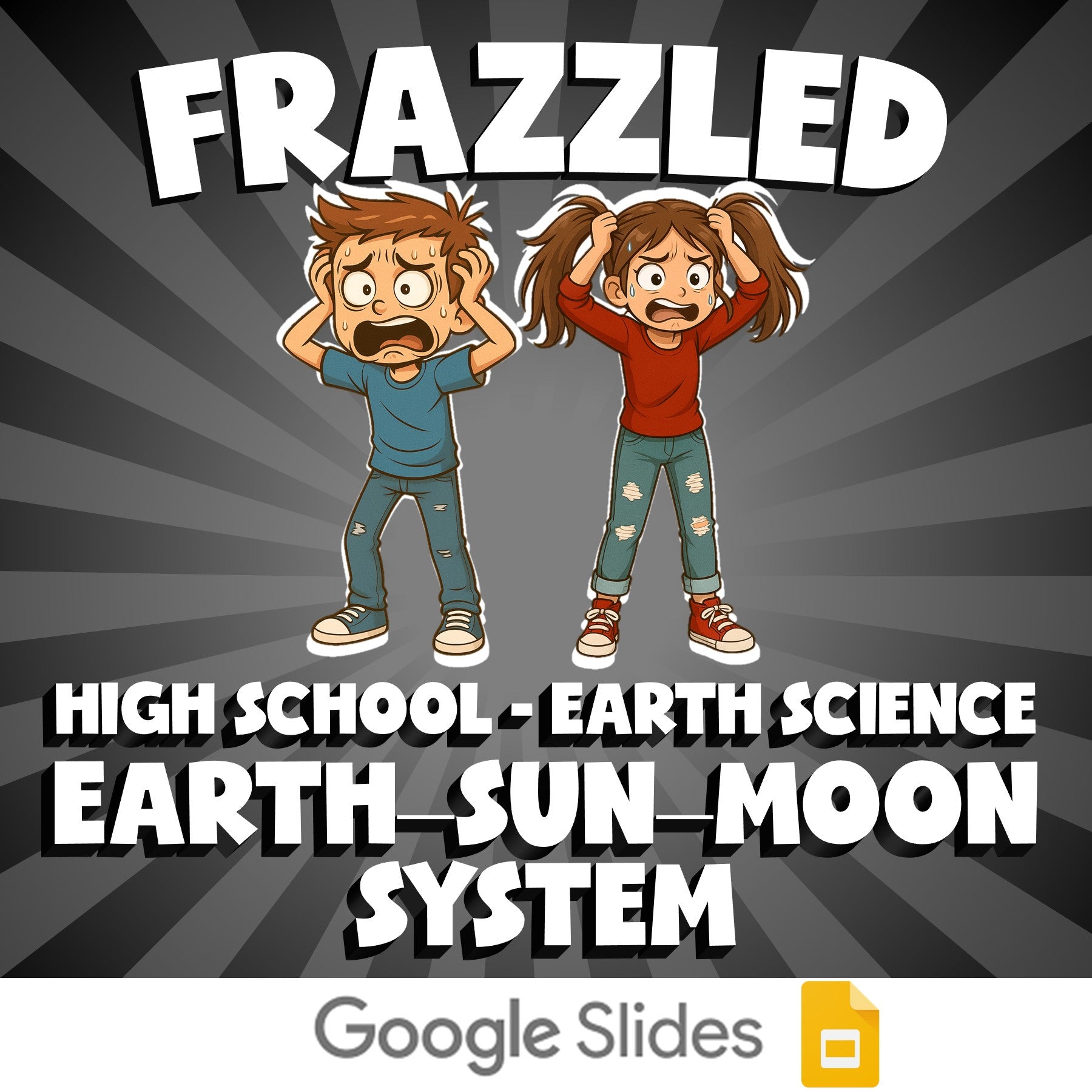 Earth–Sun–Moon System FRAZZLED Game - No Prep Earth Science Review Activity