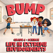 Life in Extreme Environments BUMP Science Game - No Prep Grade 6 Review Activity