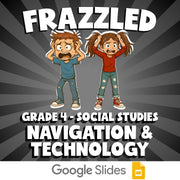 Navigation & Technology FRAZZLED Socials Game - No Prep Grade 4 Review Activity