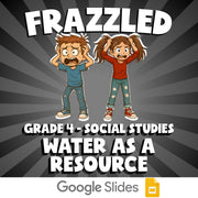 Water as a Resource FRAZZLED Socials Game - No Prep Grade 4 Review Activity