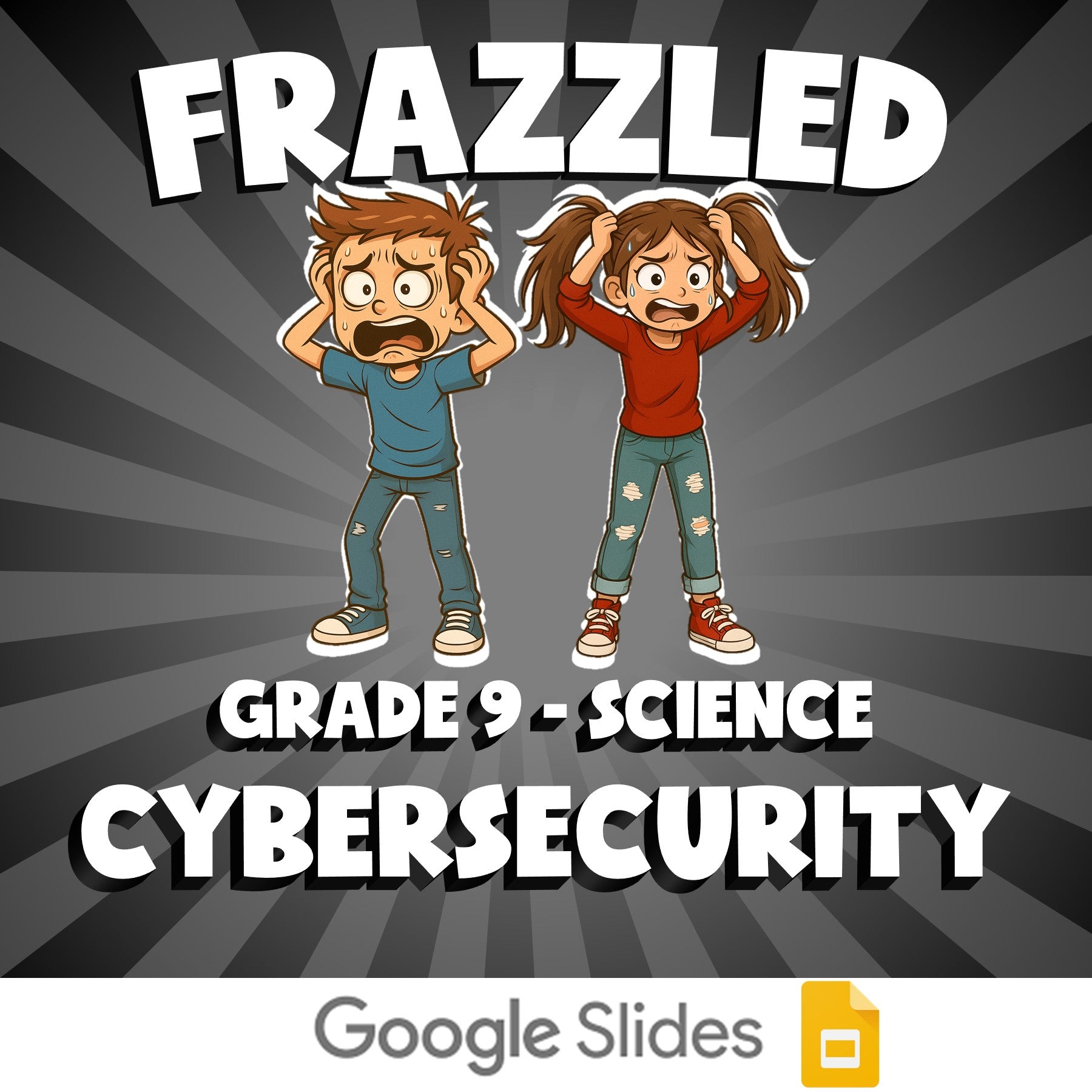 Cybersecurity FRAZZLED Science Game - No Prep Grade 9 Review Activity