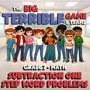 Subtraction One Step Word Problems BIG TERRIBLE GAME - Grade 3 Math Review