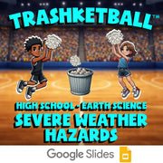 Severe Weather Hazards TRASHKETBALL Game - No Prep Earth Science Review Activity