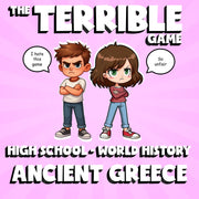 Ancient Greece THE TERRIBLE GAME - No Prep World History Review Activity