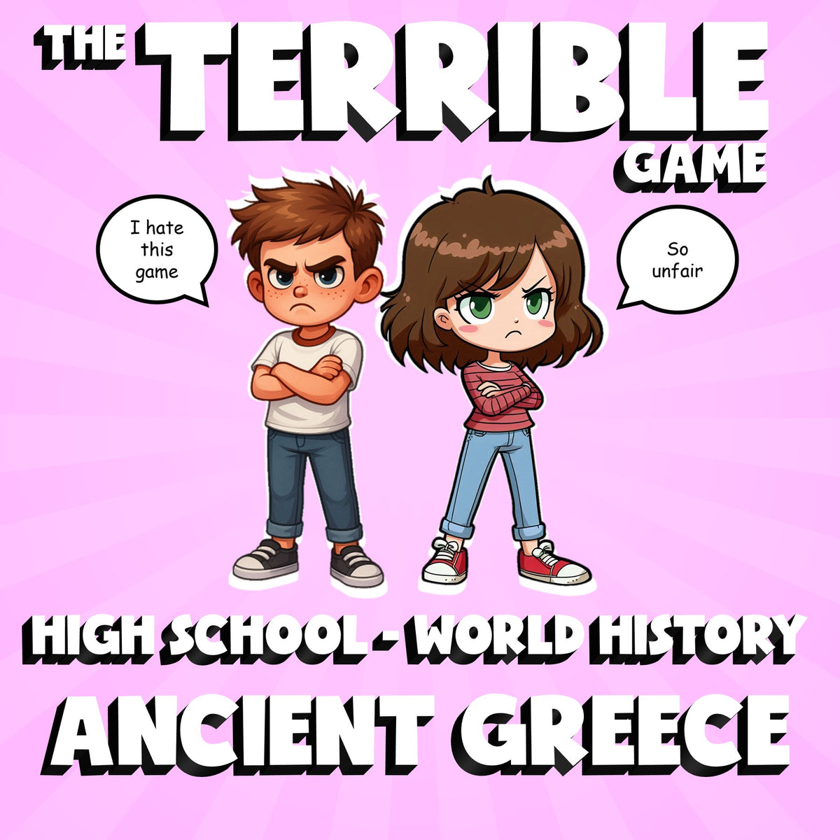 Ancient Greece THE TERRIBLE GAME - No Prep World History Review Activity