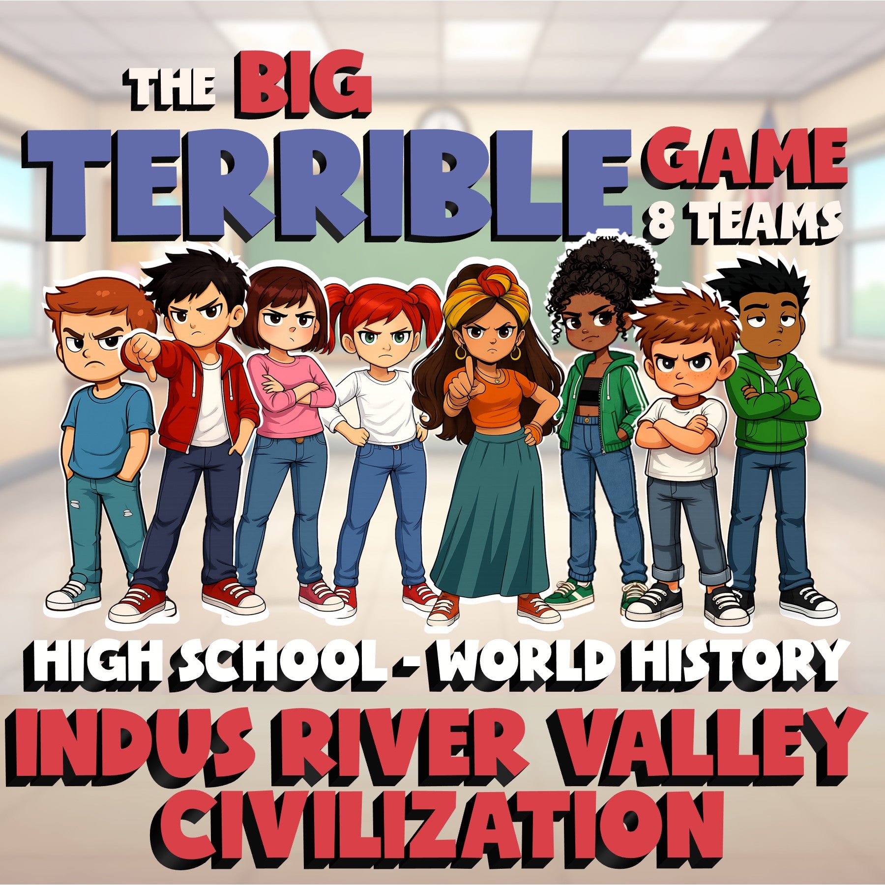 Indus River Valley Civilization BIG TERRIBLE GAME - No Prep World History Review