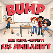 SSS Similarity BUMP Math Game - No Prep Geometry Review Activity