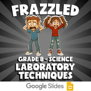 Laboratory Techniques FRAZZLED Science Game - No Prep Grade 8 Review Activity