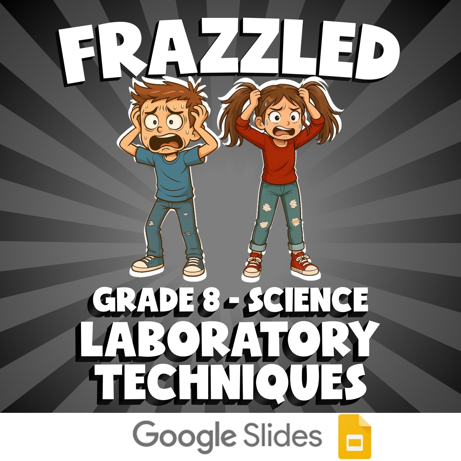 Laboratory Techniques FRAZZLED Science Game - No Prep Grade 8 Review Activity