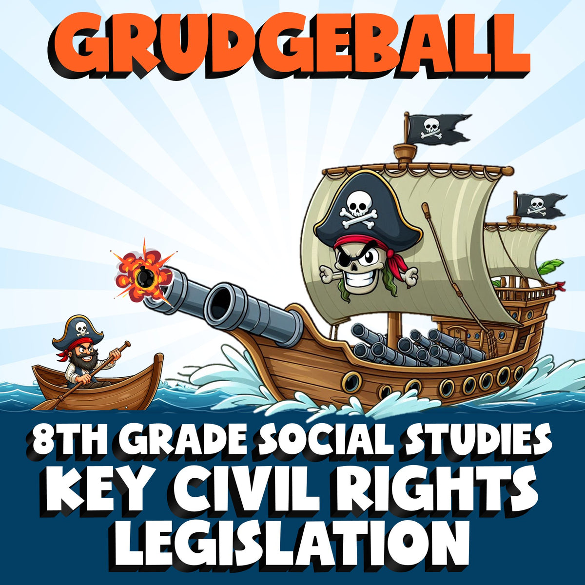 Key Civil Rights Legislation GRUDGEBALL Socials Game - No Prep Grade 8 Review