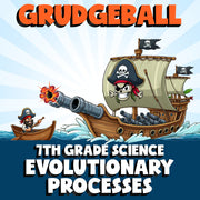 Evolutionary Processes GRUDGEBALL Science Game - No Prep Grade 7 Review Activity