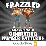 Generating Number Patterns FRAZZLED Math Game - No Prep Grade 4 Review Activity