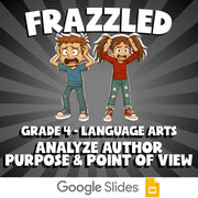Analyze Author Purpose & Point of View FRAZZLED ELA Game - No Prep Grade 4