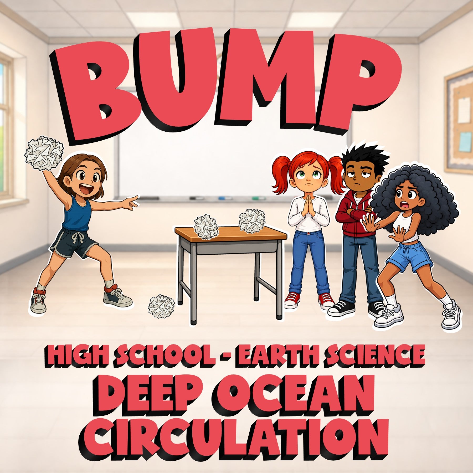 Deep Ocean Circulation BUMP Game - No Prep Earth Science Review Activity