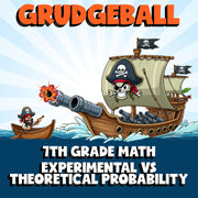 Experimental vs Theoretical Probability GRUDGEBALL Math Game - No Prep Grade 7
