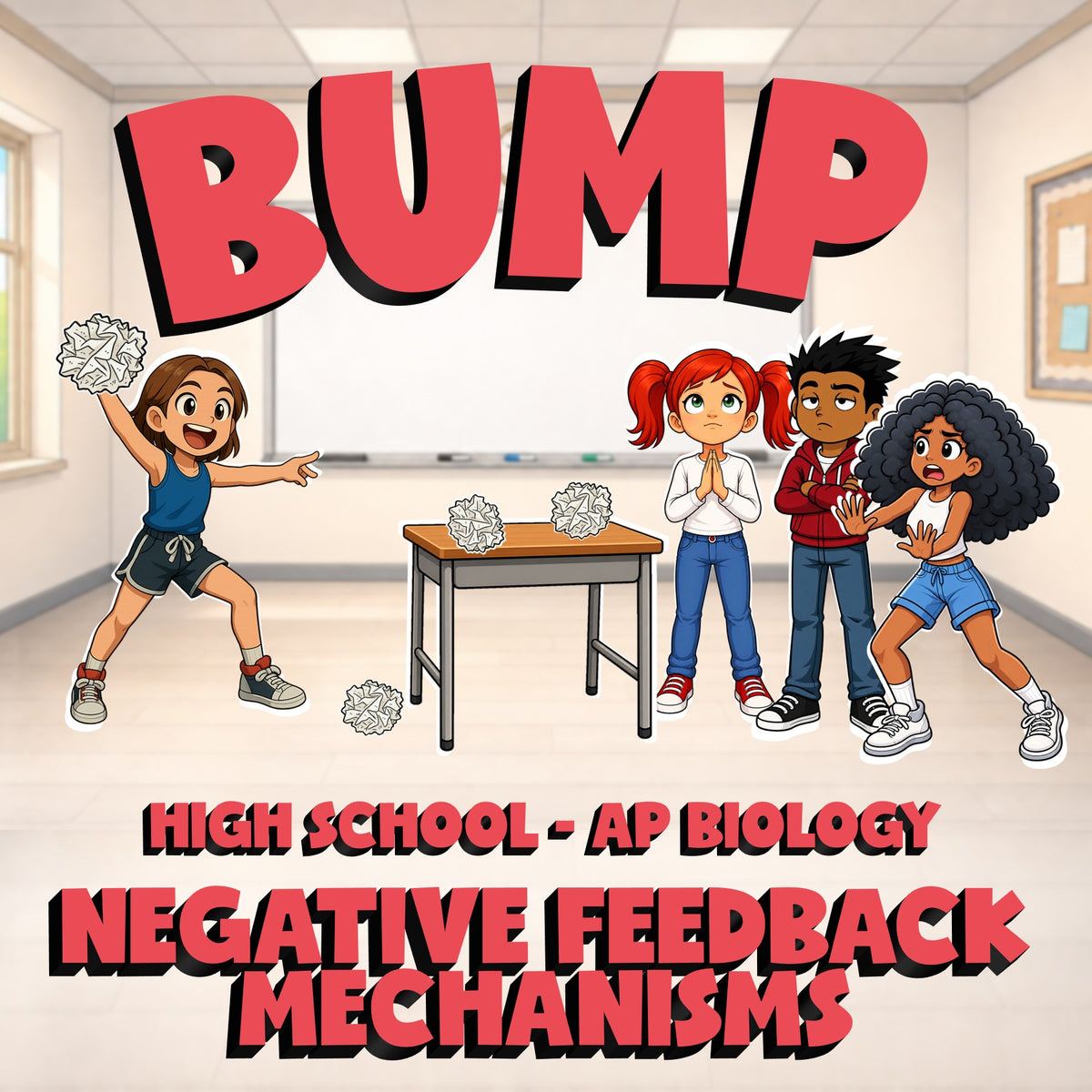 Negative Feedback Mechanisms BUMP Science Game - No Prep AP Biology Review